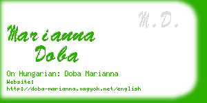 marianna doba business card